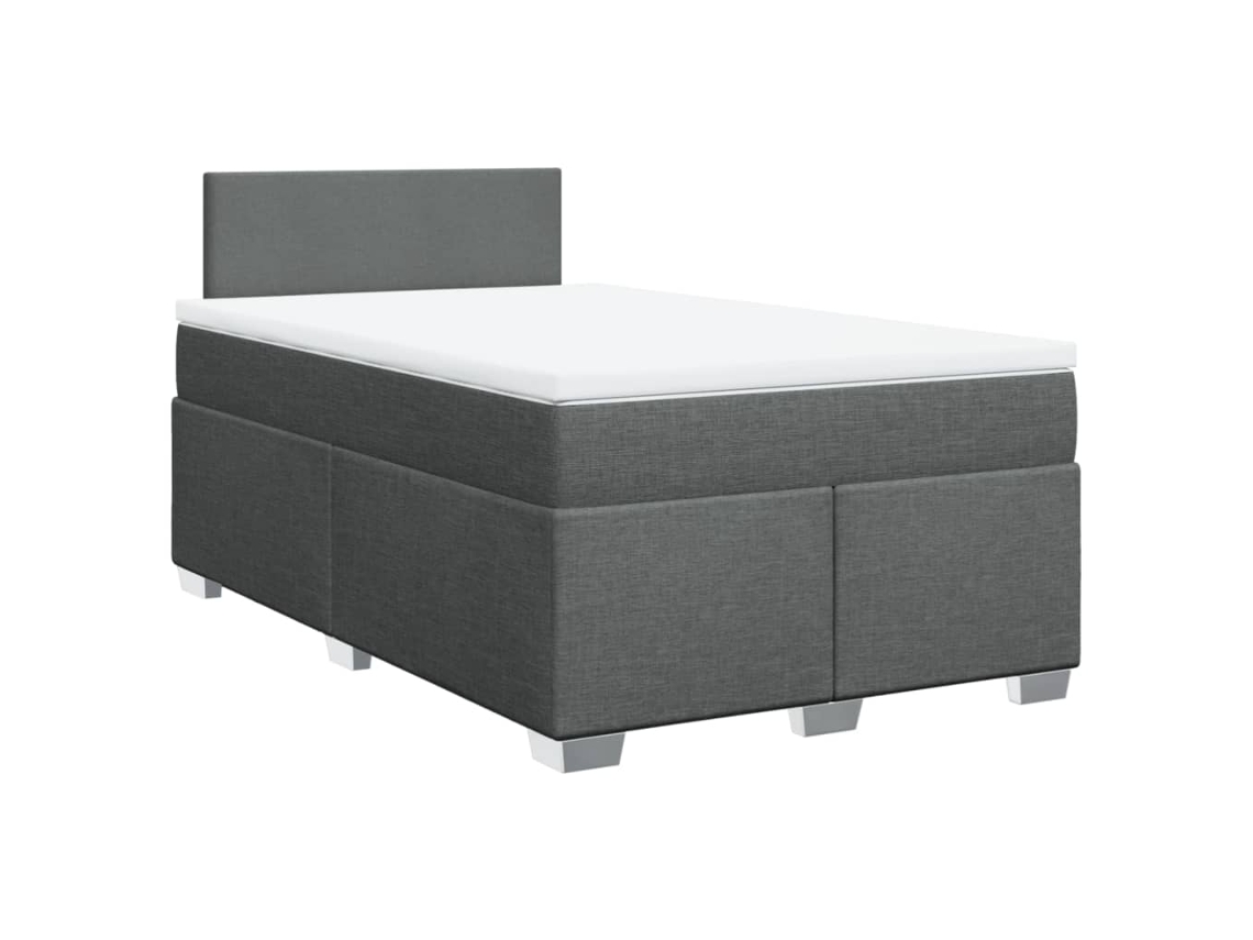 Box Spring Bed, Box Spring Beds Vidaxl Cinzeto Tecido (120 X 200 Cm)
