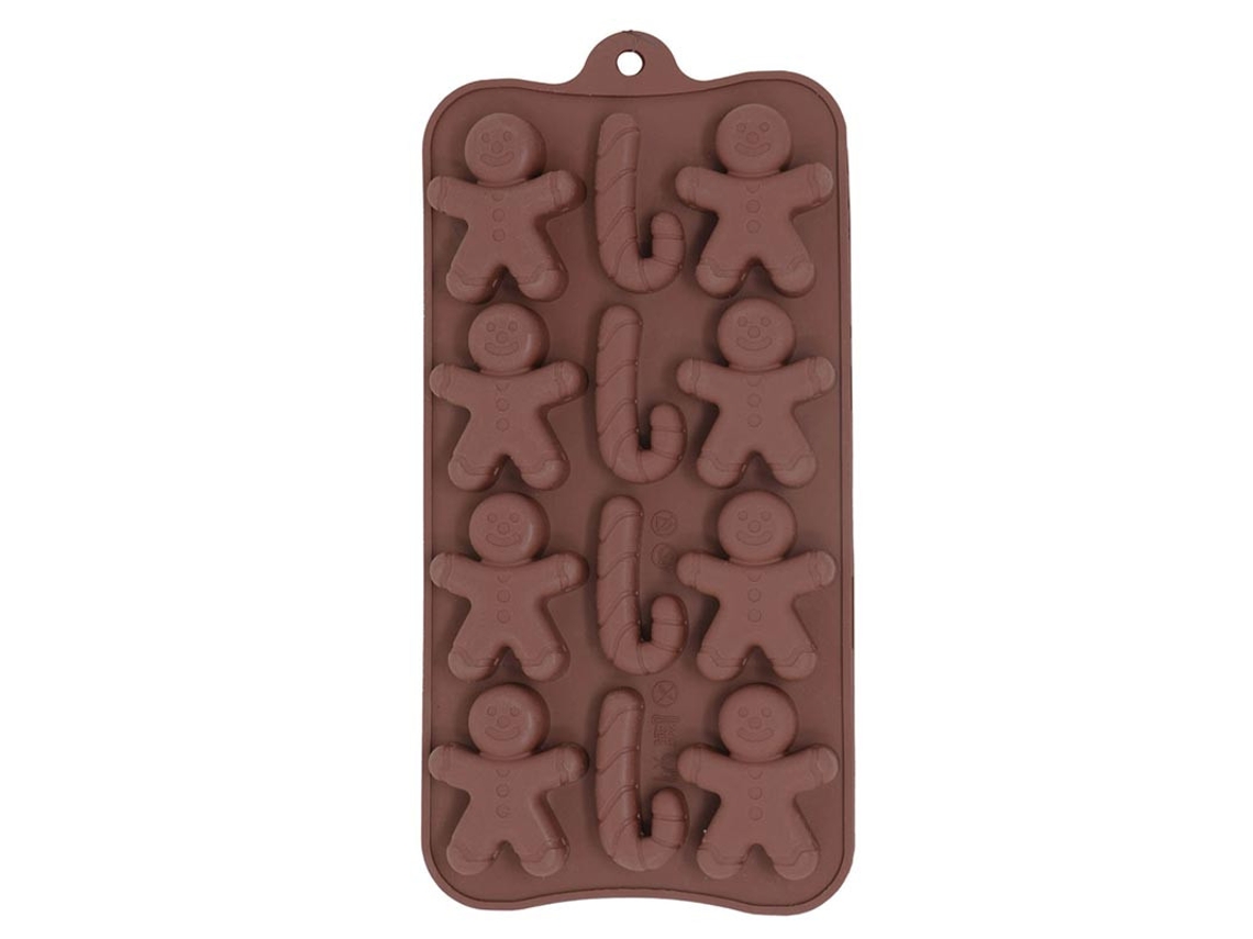 Forma retangular para 12 biscoitos de silicone de 10x20 cm