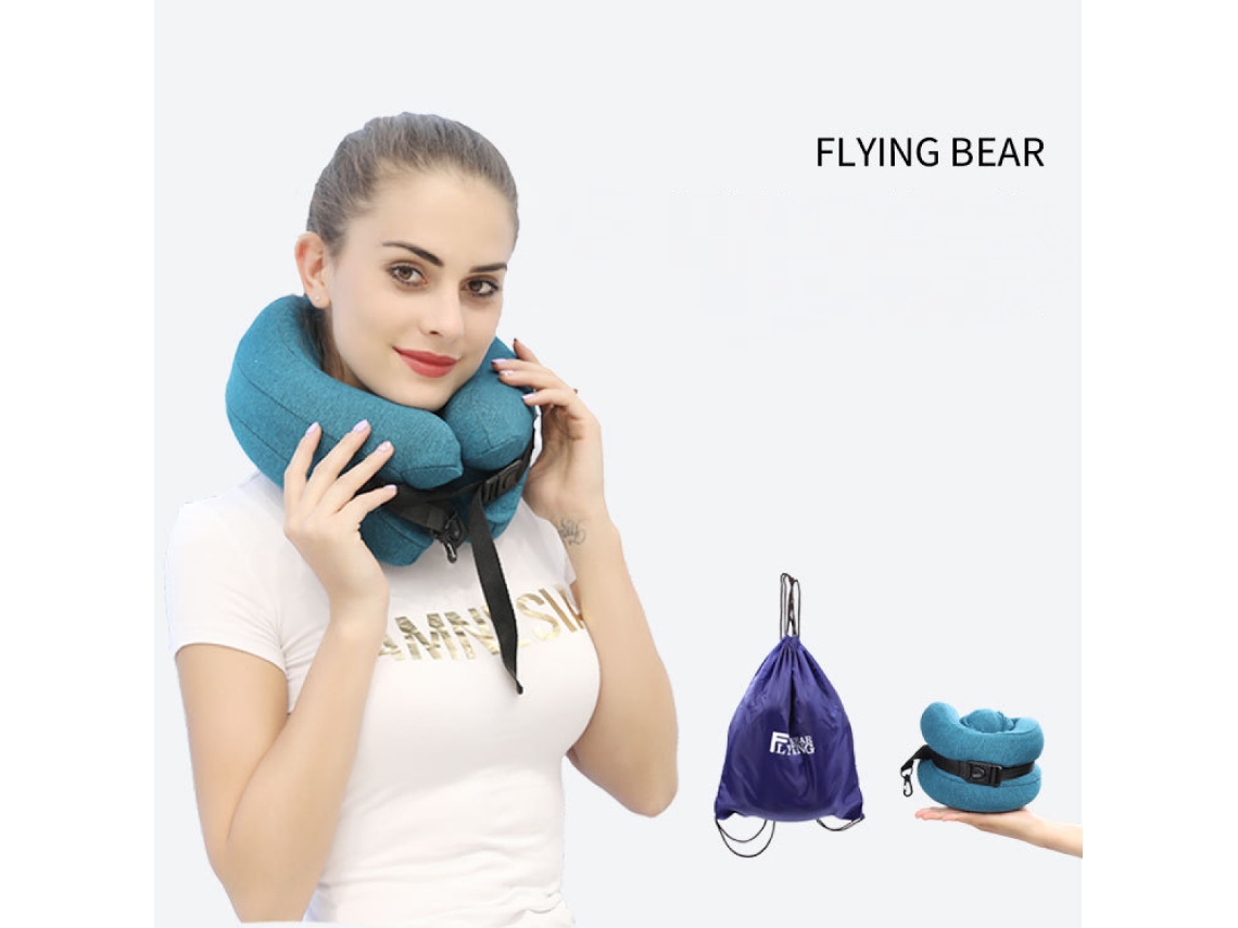 Travesseiro De Viagem, Travesseiro De Pescoço De Espuma Viscoelástica Com Apoio De Cabeça De 360 Graus, Travesseiro Confortável Para Avião Slowmoose
