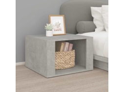 Vidaxl Mesa De Cabeceira 57x55x36cm Derivados Madeira Cinzento-cimento