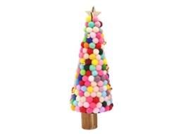 Decoração Natalina Laxiscreed Com Pom-pom De Feltro Para Árvore Mini E Secretária