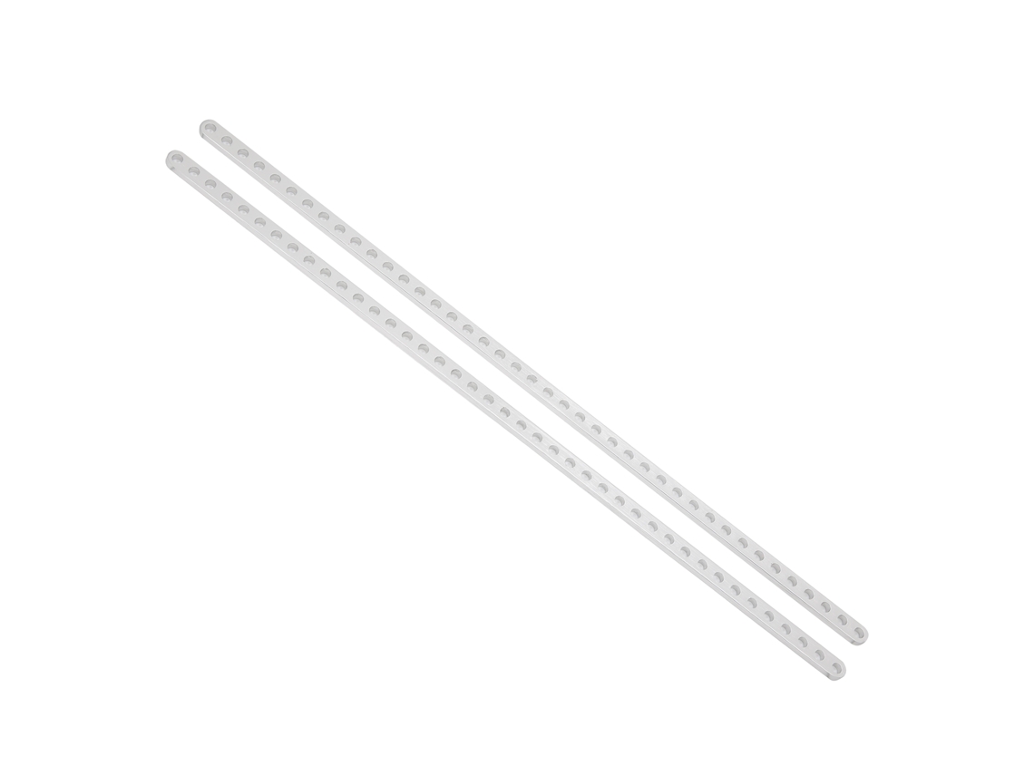 2 Peças De Viga Plana De Alumínio Com 41 Furos Para Robôs 4x8x328mm Peça De Reposição 3102-0041-0328