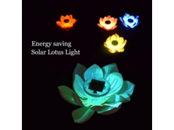 Lâmpada Flutuante Lotus (impermeável, Luz Solar Multicolorida)