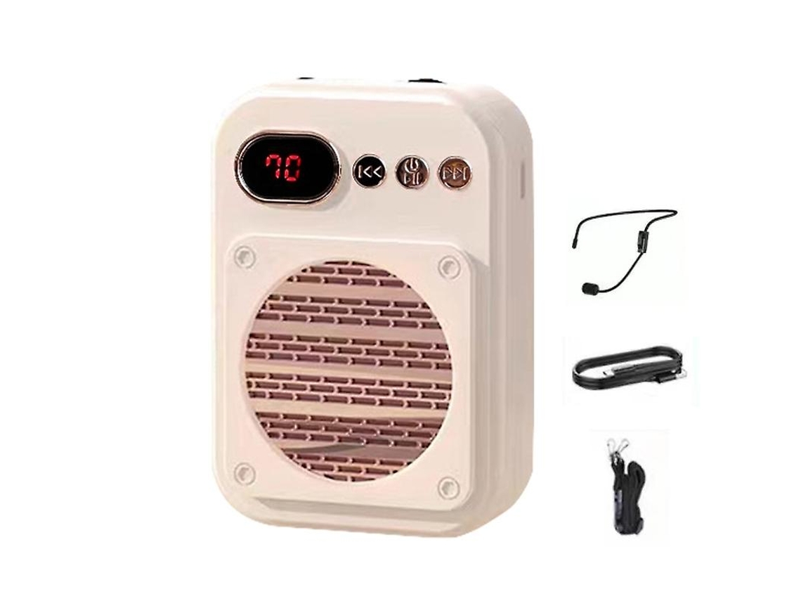 Mini Alto Falante Bluetooth S25 Branco Nostalgia88
