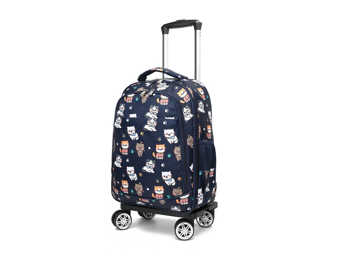 Mochila De Viagem, Mochila Com Rodas E Alça Telescópica «festa Dos Gatos»