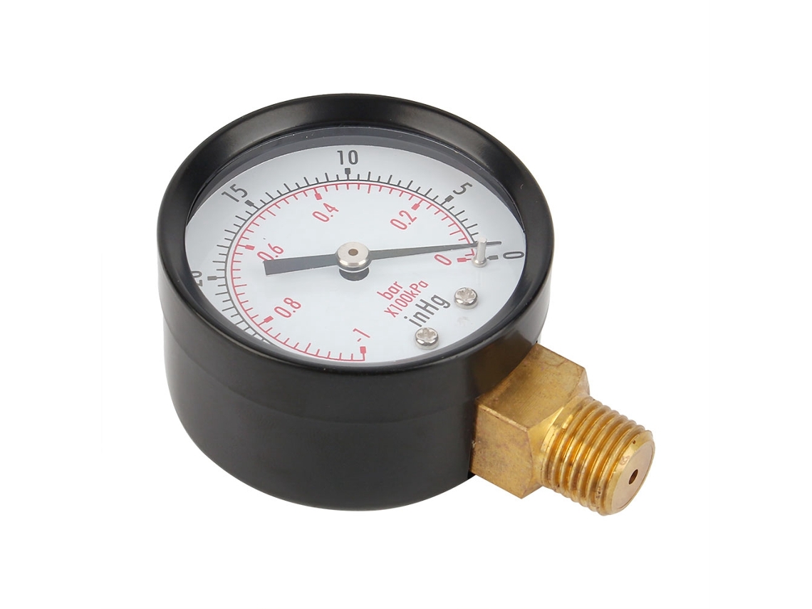 Manômetro De Vácuo Pressão Ar Compressor 1/4" Npt