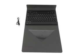 Capa Universal Para Tablet De 10.1 Polegadas Em Couro Pu Com Teclado Bt