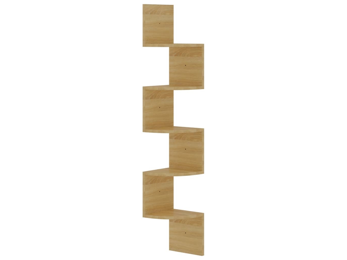 Wall Corner Shelf, Wall Corner Shelves Vidaxl Marrom Madeira Processada (n/a)