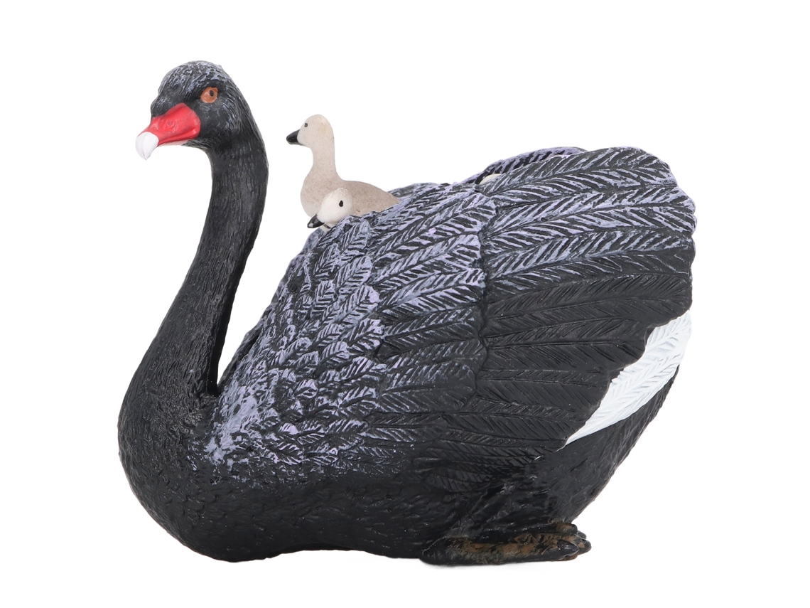 Mali 2pcs Figurinha Ave Doméstica Modelo Animal Educativo Decoração Cisne Brinquedo Infantil Pl127 1593