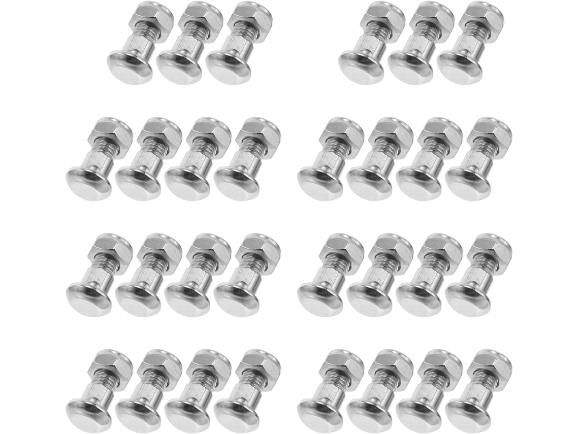 Parafusos de Reposição para Reparo e Manutenção de Ferramentas de Jardinagem, Aço Inoxidável, Kit com 30 Unidades. SFUSHOS