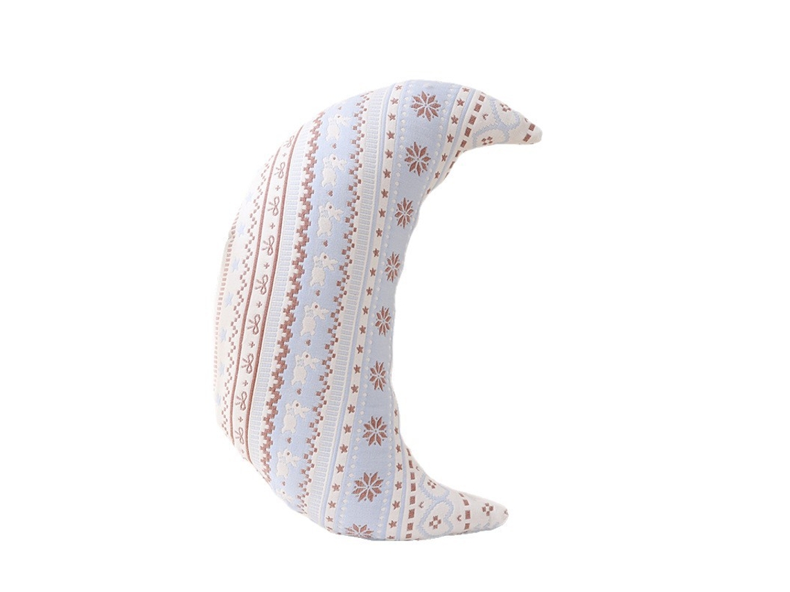 Almofada Apoio Para Bebé Em Forma De Lua Multifuncional Czhhmart, Respirável, 50*20 Cm Coelho