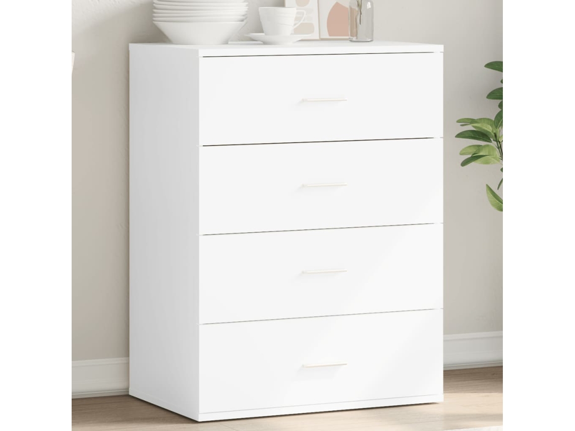 Vidaxl Aparador 60x39x80 Cm Derivados De Madeira Branco