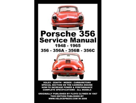 Livro Porsche 356 Owners Workshop Manual 1948-1965 De Floyd Clymer (inglês)
