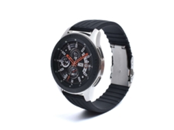 Bracelete Silicone Stripe Adaptável Amazfit Gtr 4 Preto