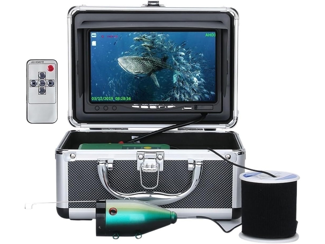 para Pesca no Gelo, Pesca em Lagos e Pesca em Barcos: Câmera Subaquática Dvr de 30m/15m SFUSHOS