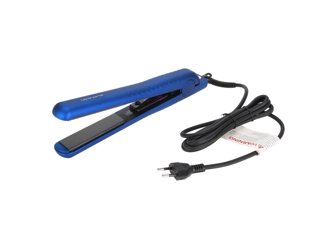 Plancha De Cabelo Profissional Cerâmica Com Função De Curlers - 240v (azul)