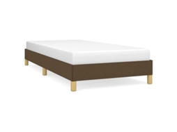 Bed Frame, Bed Frames Vidaxl Marrom Tecido (100 X 200 Cm)