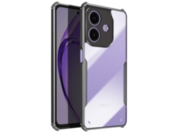 Capa Cantos Reforçados para Oppo Oppo A40 AVIZAR Silicone Preto