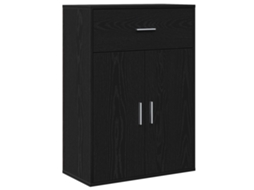 Conjunto 1 Buffet Vidaxl Preto Derivados De Madeira (60 X 30 X 84 Cm)
