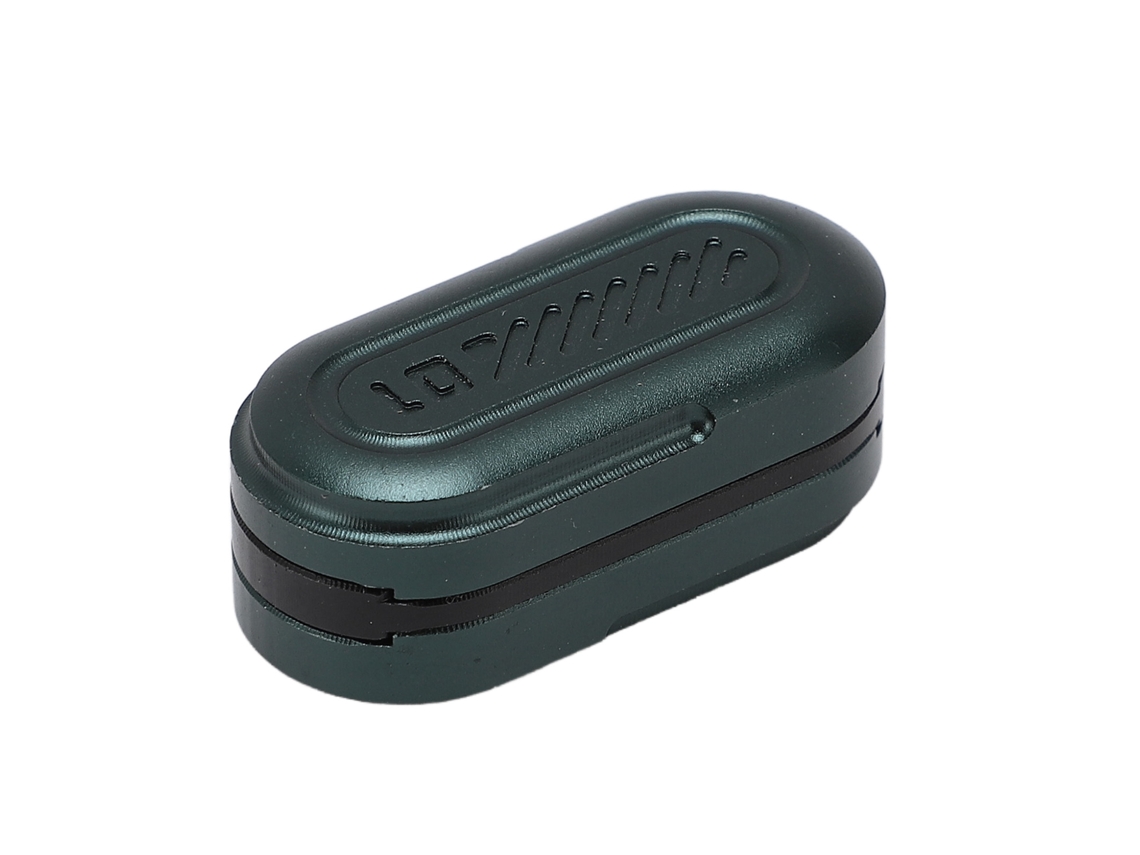 Walshlxq brinquedo de Deslizamento Metálico Háptico para Dedos, Forma de Cápsula de 3 Camadas, Ideal para Viagens e Escritório, Cor Verde