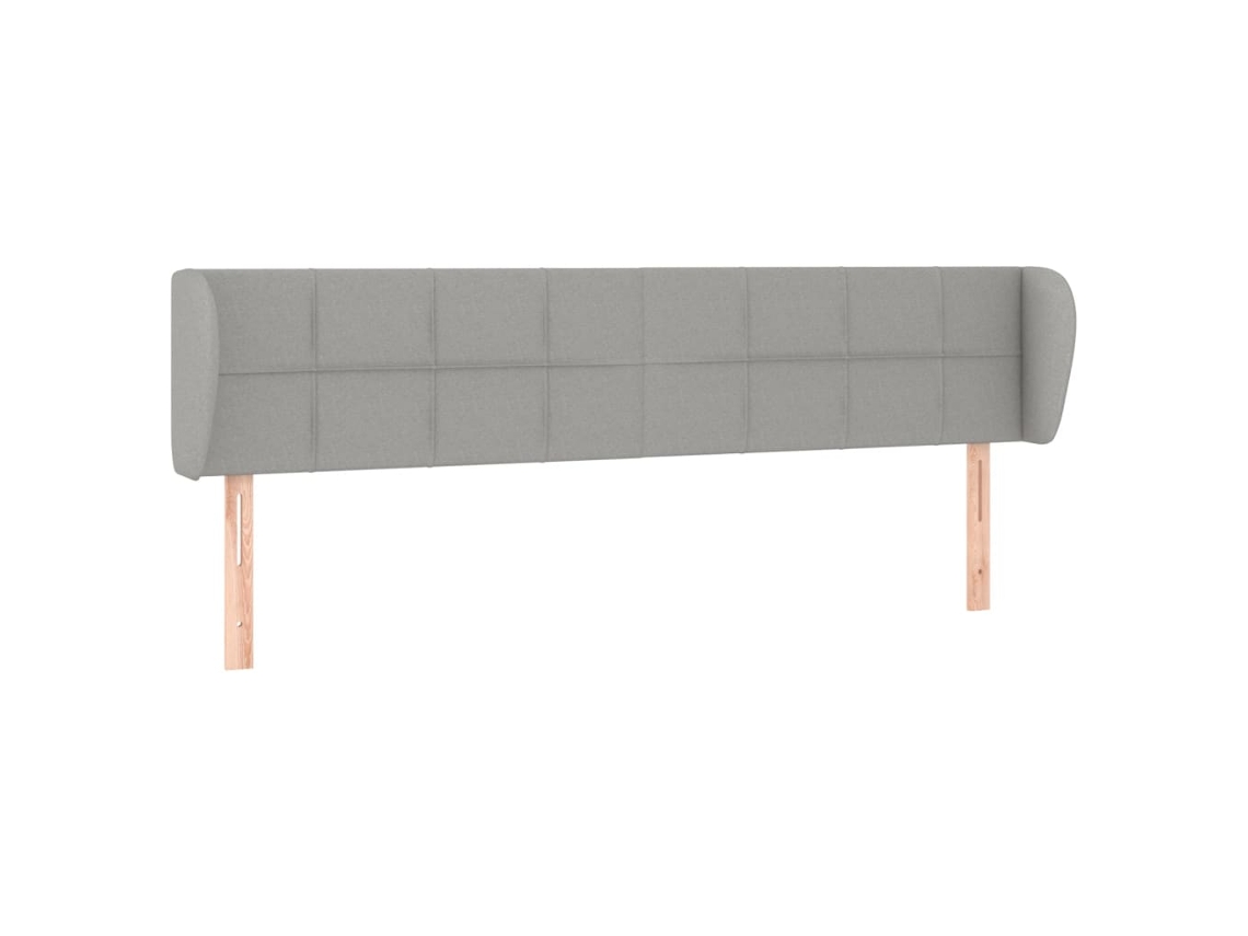 Headboard, Headboards Vidaxl Cinzeto Tecido (203 X 23 X 78/88 Cm)