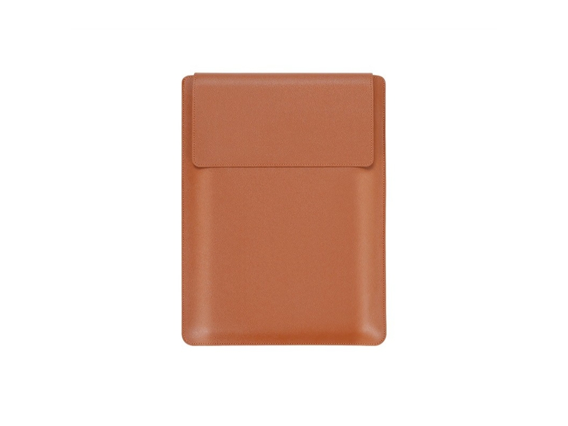 Capa impermeável para laptop HEXINYIGJLY de 15,6 polegadas, com suporte ajustável, para Macbook Pro 16/15 HP Dell Lenovo, marrom.