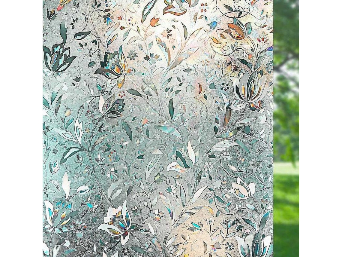 Pelicula De Ventana Autoadhesiva Opaca Decorativa De Vidrio Tintado Con Proteccion De Privacidad 40x200 Cm