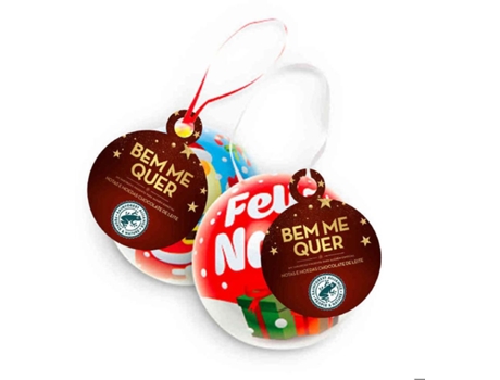 Bombons De Chocolate De Leite Notas E Moedas Em Bola Decorativa BEM ME QUER 36 gr