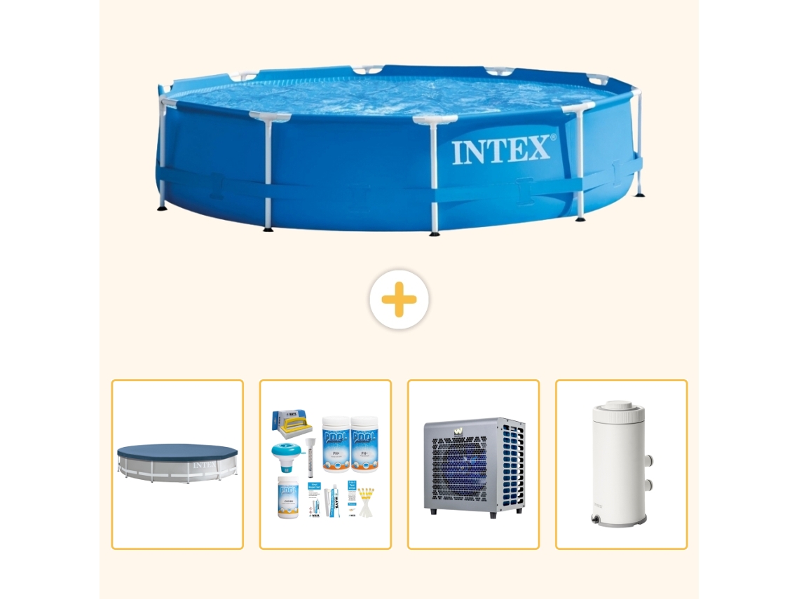 Intex Piscina Com Estrutura Redonda - 366x76 Cm - 5-peças S90