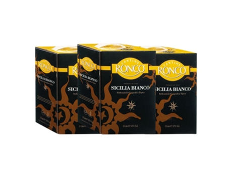 Vinho branco RONCO Bianco Sicilia Bag in Box (3 L - 3 Unidades)