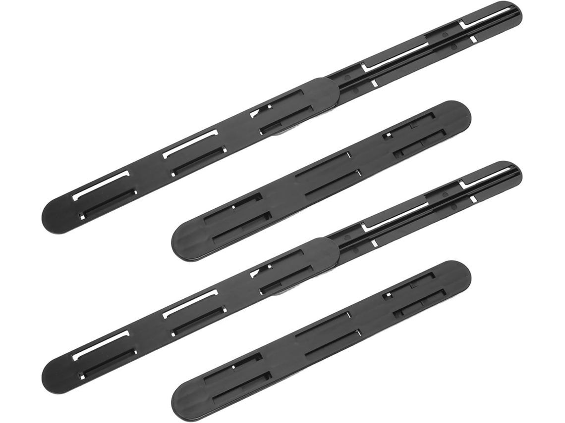 Corrediças Para Gavetas De Armário, Conjunto De 4 Peças, Trilho Deslizante Preto Para Caixas Organizadoras De Cozinha