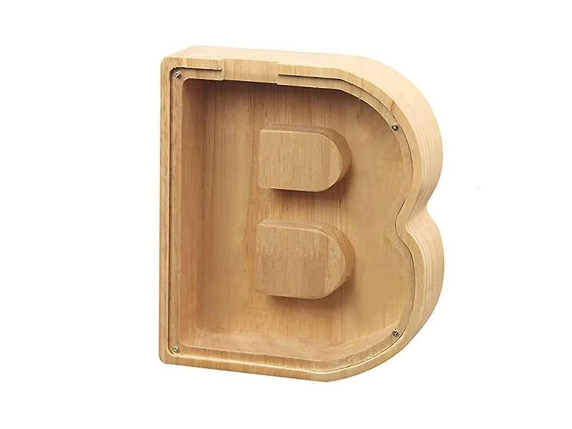Banco De Cerillas De Letra De Madeira Xbi Para Guardar Cambios - 19x21x3.6cm 280g B