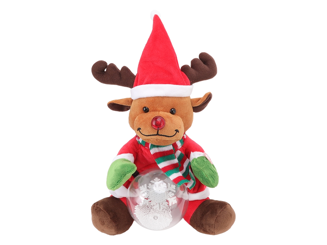 Brinquedo de Natal Elfo Cantor Dançante 3 Músicas Brilhante