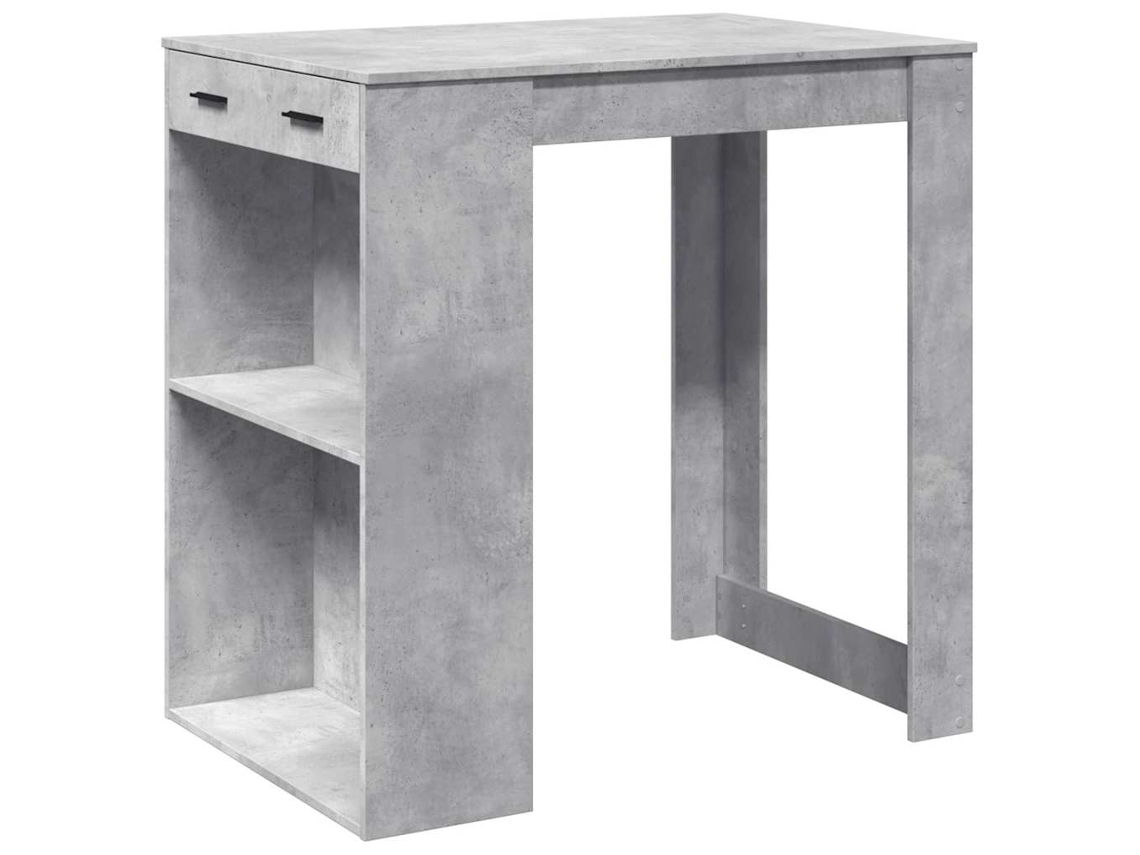 Mesa Bar Madeira Cinzento Cimento MAISON EXCLUSIVE (102x70x103,5 cm)