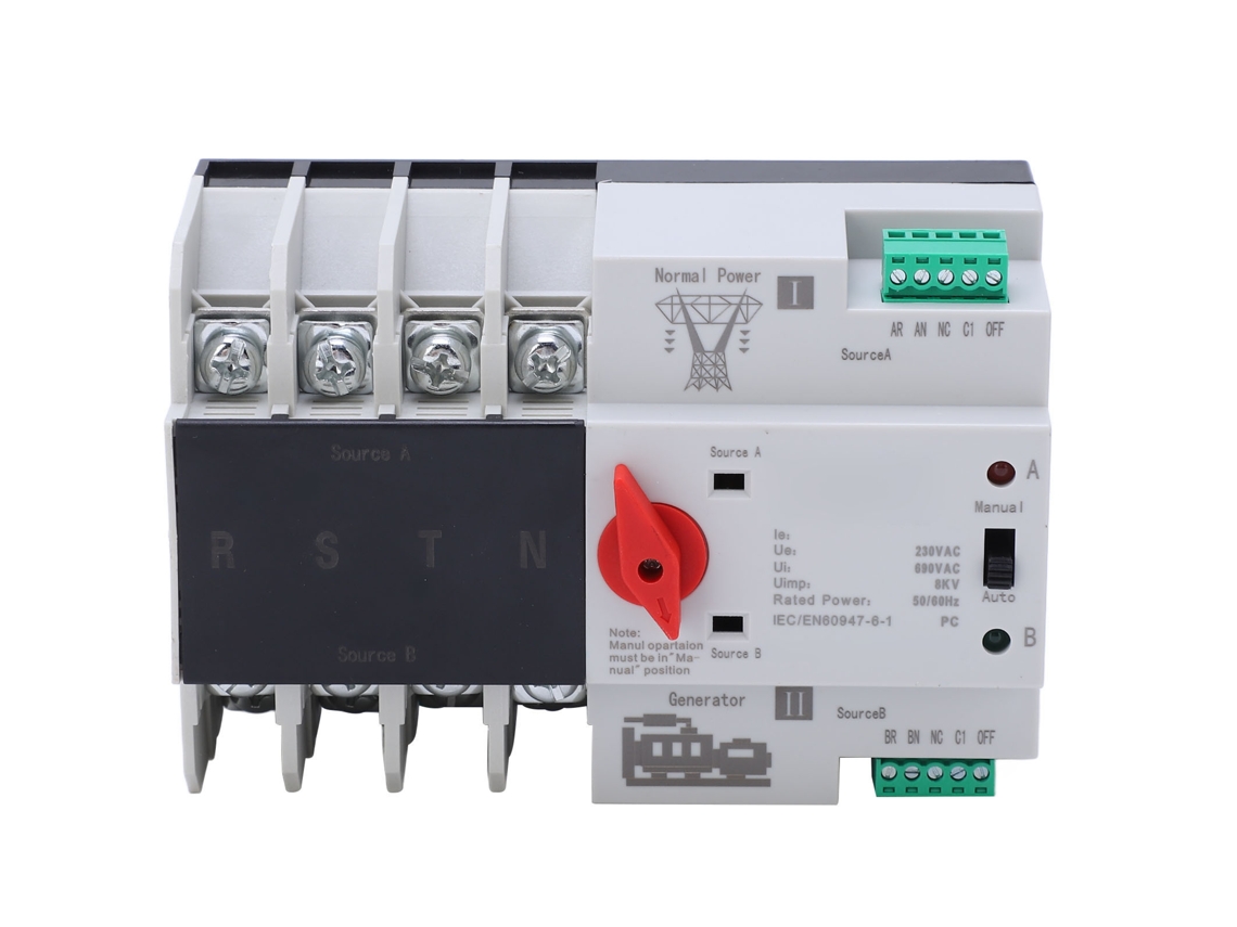 Interruptor Automático De Transferência Dual 100a 230v Para Eletrodomésticos