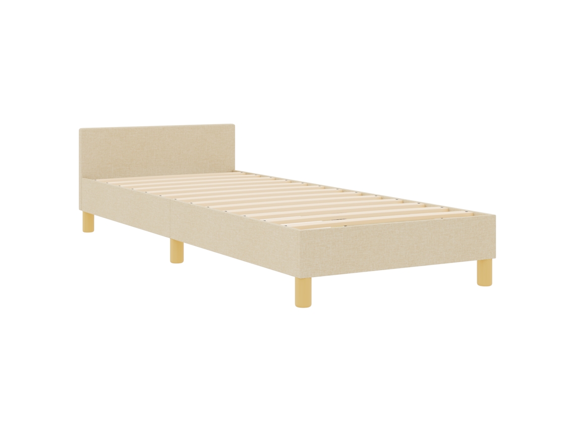 Estrutura De Cama De Tecido Creme Vidaxl Creme Fabric (80x200 Cm)