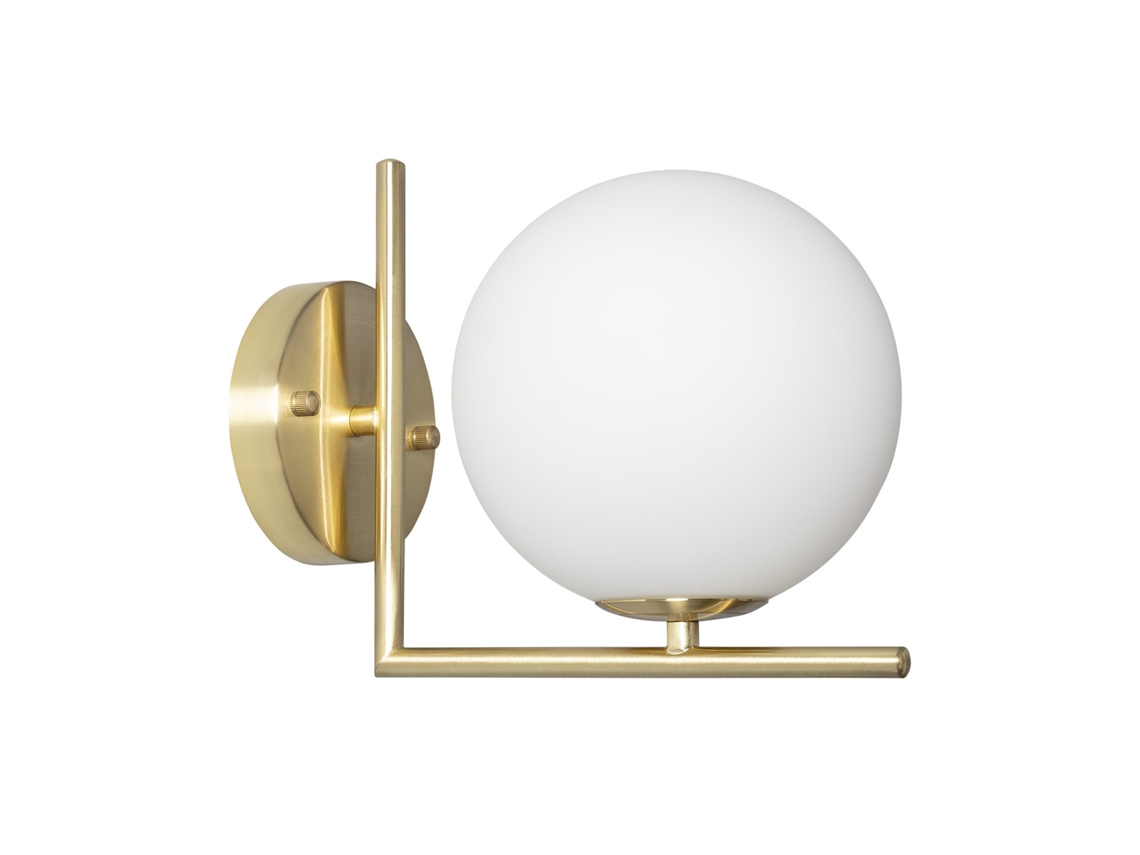 Candeeiro de Parede de Metal e Vidro Moonlight Design