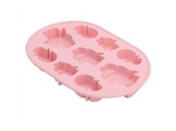 Mali molde de Chocolate de Ovo de Páscoa Silicone 9 Grade para Bolo Baking Diy Rosa