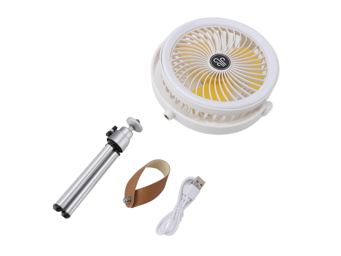 Ventoilha Camping Led Recarregável com Lanterna e Tripé