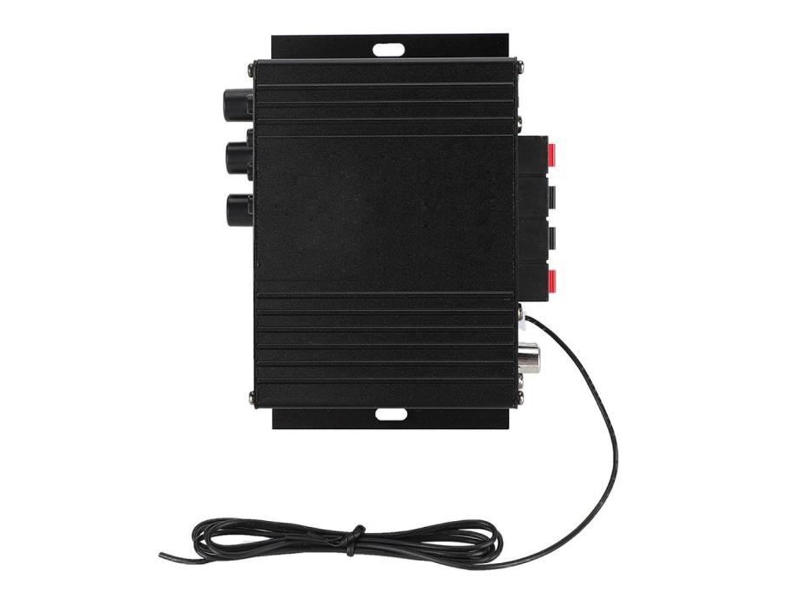 Amplificador De Potência Para Home Theater Hurrise 12v, Amplificador De Potência Hifi Para Uso Doméstico Em Liga De Alumínio Com