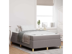 Vidaxl Estrutura Da Cama Cinzento-acastanhado 120 X 200 Cm Tecido