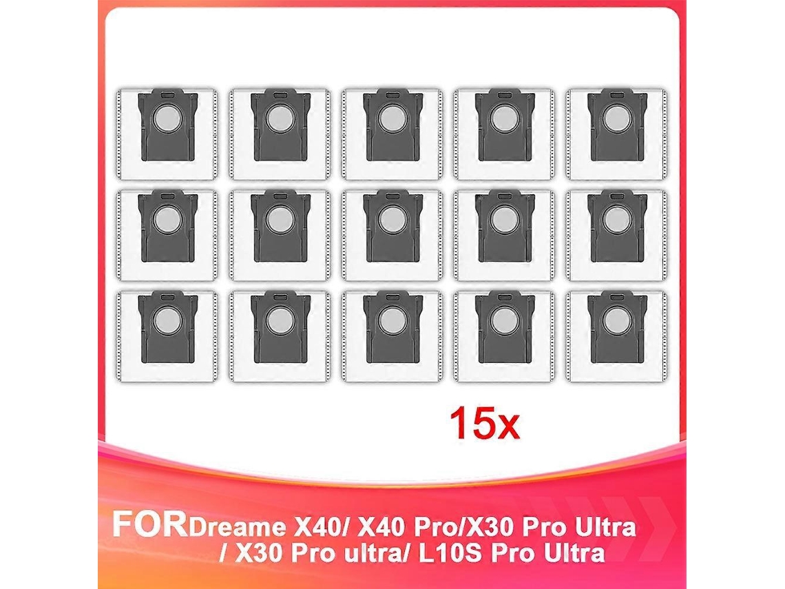 Sacos De Pó De Substituição Compatíveis Com Aspirador Robô X40/ X40 Pro/ X30 Pro Ultra/ L10s Pro Ultra._ozo