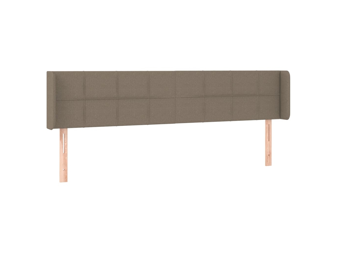 Headboard, Headboards Vidaxl Cinzento-acastanhado Tecido (203 X 16 X 78/88 Cm)