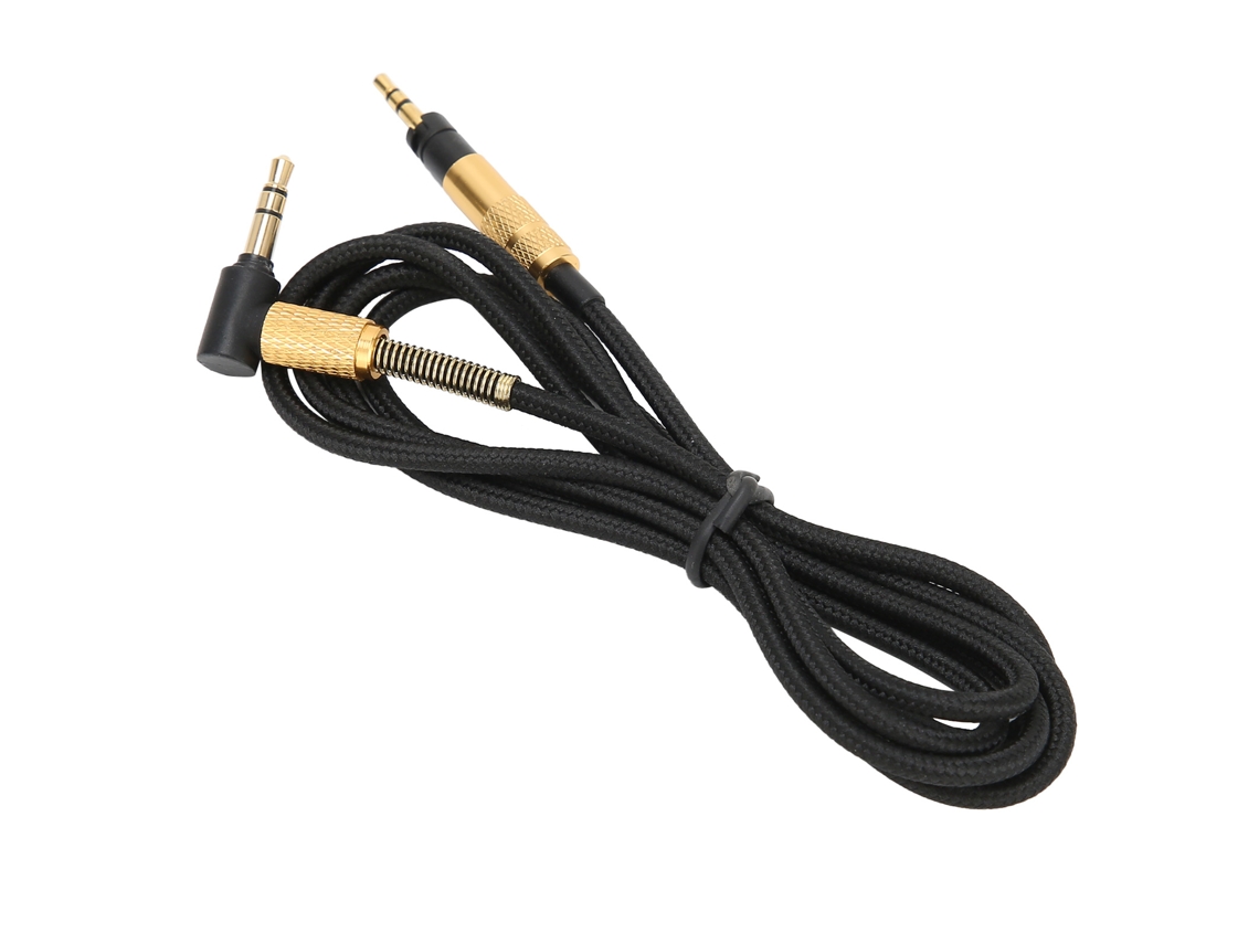 Cabo De Áudio Para Fones Sennheiser Hd4.30 Hd4.40bt Hd4.50btnc Com Cobre Sem Oxigênio 1.2m