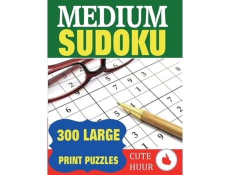 Livro Medium Sudoku 300 Large Print Puzzles De Huur, Cute Et Al. (inglês)