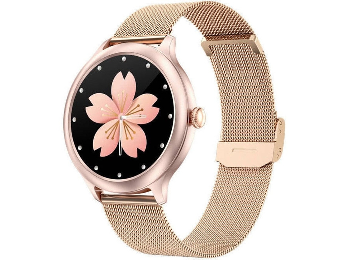 Relógio Inteligente Feminino IP68 Resistente à Água Monitor de Fitness Pressão Arterial Hr Sono Passos Calorias Bestvite (rosa)