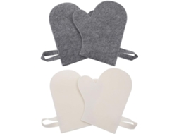 Kit de 4 Luvas de Feltro para Sauna com Isolamento Térmico e Material Absorvente. Hipoalergênicas, Ideais para Sauna e CHABERLU