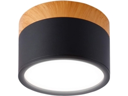 Spot Teto Led Preto 7w 6000k Ø110mm