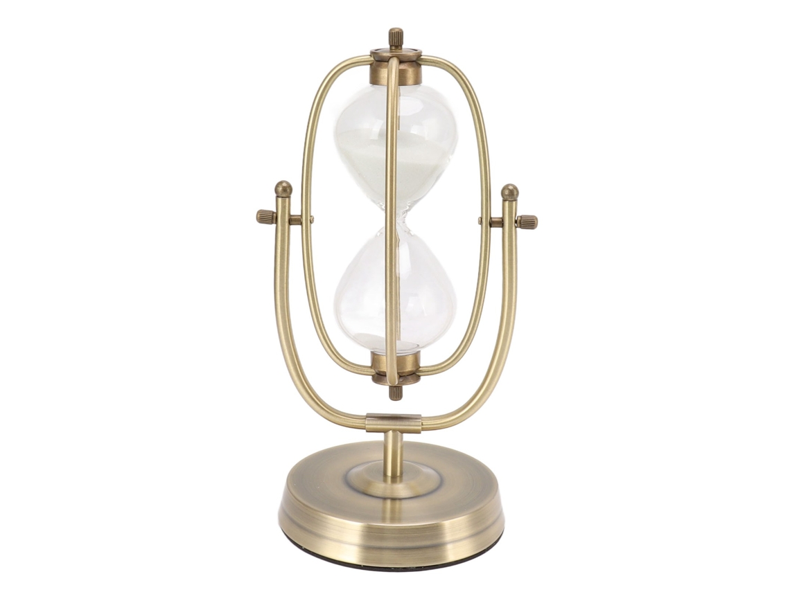 Mali ampulheta Decorativa Caseira Feita À Mão 15min Rotativa Metal e Vidro para Quartos