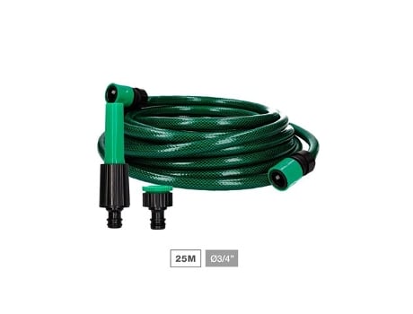 Kit Mangueira De Jardim Bairia Ø3/4 19mm 25m Navelis